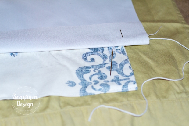 DIY No-Sew Blackout Curtain Liners by Seagrain Design | Step 4: Add the loops by which you will hang the liner.