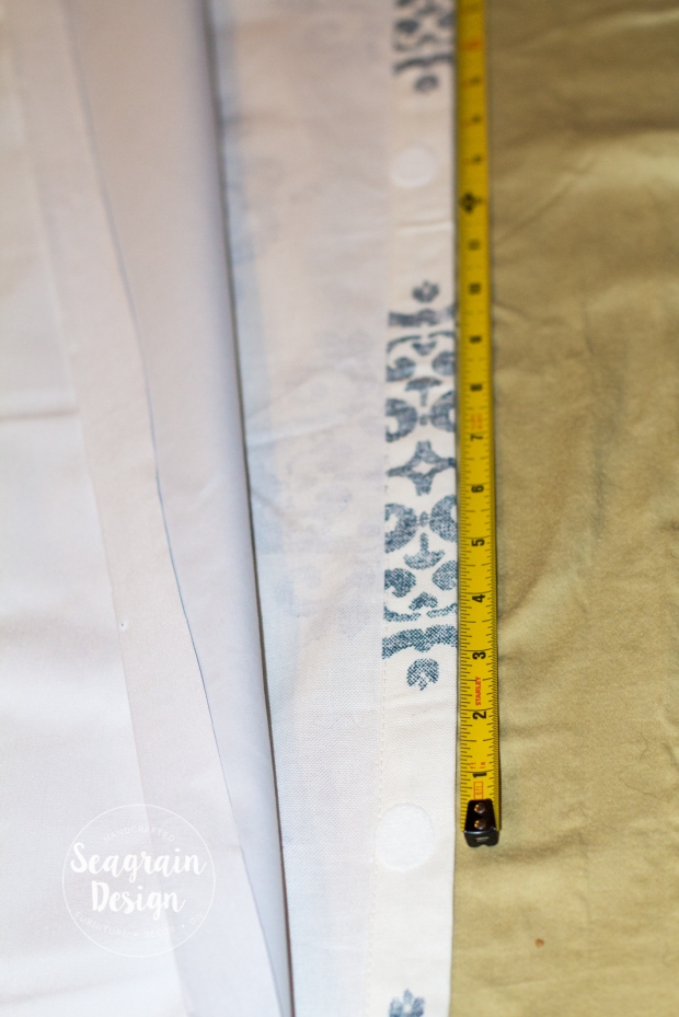 DIY No-Sew Blackout Curtain Liners by Seagrain Design | Step 6: Add Velcro